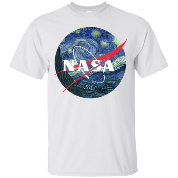 image 1041 600x600px Nasa Logo Starry Night by Van Gogh T Shirt, Hoodies, Tank