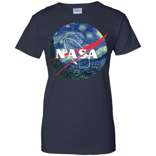 image 1052 600x600px Nasa Logo Starry Night by Van Gogh T Shirt, Hoodies, Tank