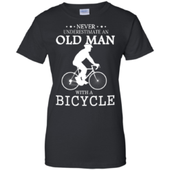image 267 247x247px Cycling T shirt: Never underestimate an old man with a bicycle