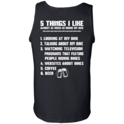 image 335 247x247px 5 Things I Like Almost As Much As Riding My Bike T Shirt