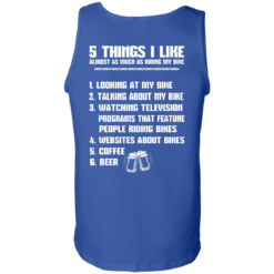 image 336 247x247px 5 Things I Like Almost As Much As Riding My Bike T Shirt