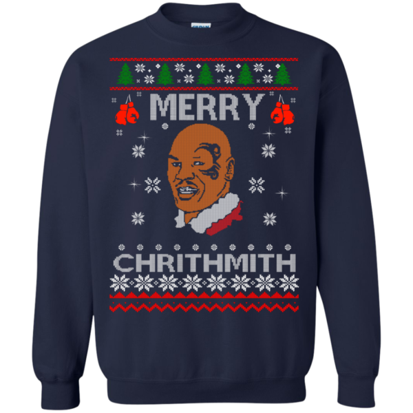 image 563 600x600px Merry Chrithmith Mike Tyson Ugly Christmas Sweater, T shirt