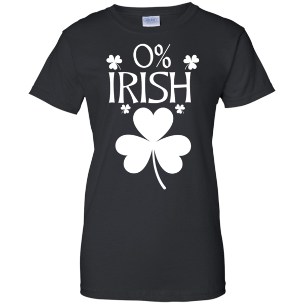 image 684 600x600px St Patrick's Day: 0% Irish funny irish t shirt, hoodies, tank