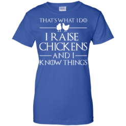 image 147 247x247px That's What I Do I Raise Chickens and I Know Things T Shirt