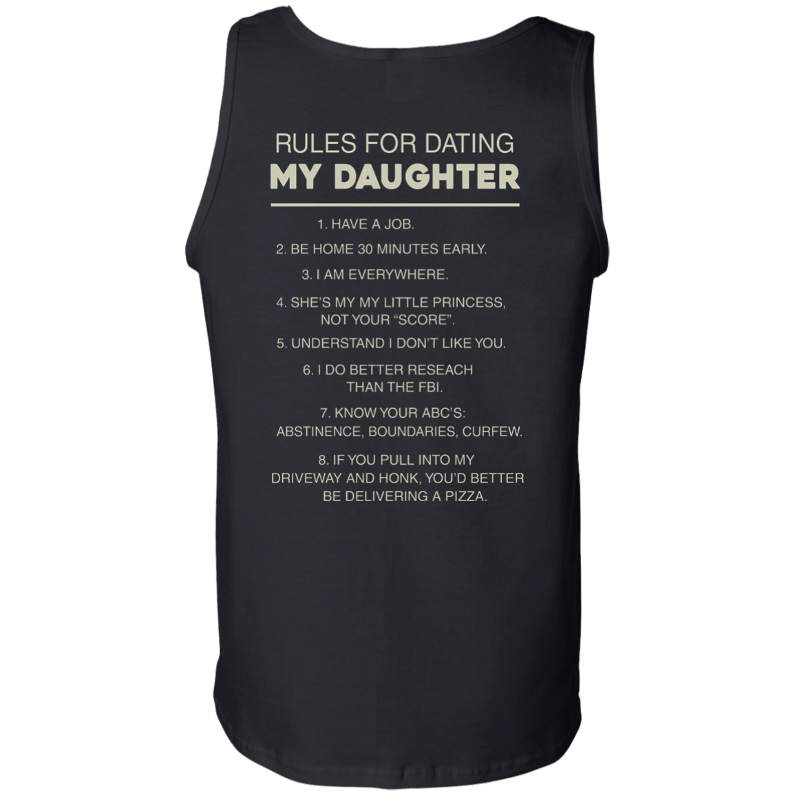 Rules For Dating My Daughter T-Shirt, Hoodies & Tank Top