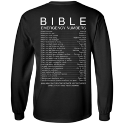 image 540 247x247px Bible Emergency Numbers T Shirts, Hoodies, Sweater