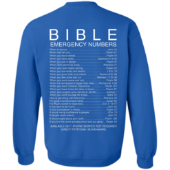 image 545 247x247px Bible Emergency Numbers T Shirts, Hoodies, Sweater