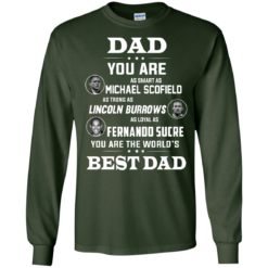 image 400 247x247px Dad you are smart as Michael strong as Lincoln loyal as Fernando t shirts, hoodies