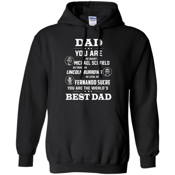 image 402 600x600px Dad you are smart as Michael strong as Lincoln loyal as Fernando t shirts, hoodies