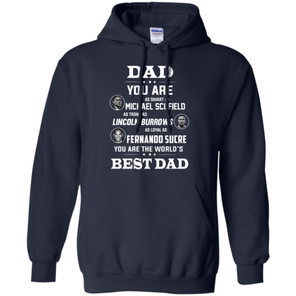 image 403 600x600px Dad you are smart as Michael strong as Lincoln loyal as Fernando t shirts, hoodies