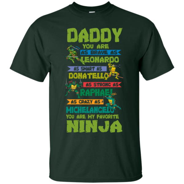 image 455 600x600px Ninja Turtles: Daddy You Are As Brave As Leonardo Smart As Donatello T Shirts, Hoodies