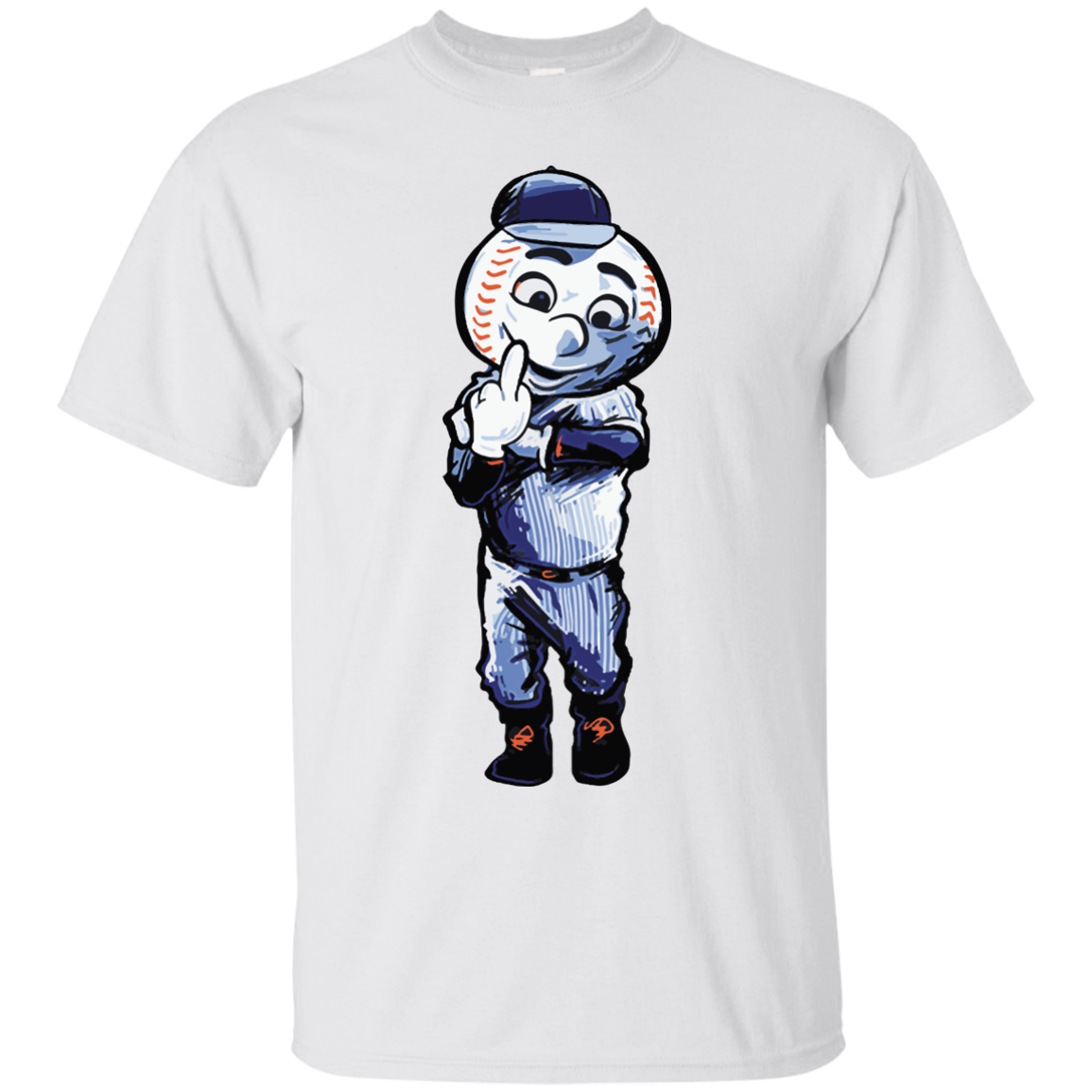 Mr met middle sales finger shirt