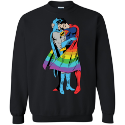 image 705 247x247px Superman Kiss Batman Love Is Love LGBT T Shirts, Hoodies