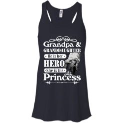 image 164 247x247px Grandpa and Granddaughter He Is Her Hero She Is His Princess T Shirts, Hoodies, Tank