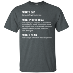image 335 247x247px What People Hear When I Say I’m A Software Developer T Shirts, Hoodies, Tank