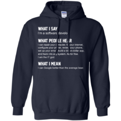 image 341 247x247px What People Hear When I Say I’m A Software Developer T Shirts, Hoodies, Tank