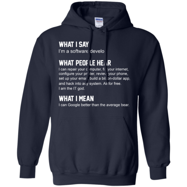 image 341 600x600px What People Hear When I Say I’m A Software Developer T Shirts, Hoodies, Tank