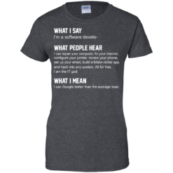 image 344 247x247px What People Hear When I Say I’m A Software Developer T Shirts, Hoodies, Tank