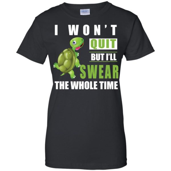 image 344 600x600px Running Turtle Shirt: I Won't Quit But I'll Swear The Whole Time T Shirts, Hoodies