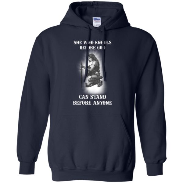 image 607 600x600px She Who Kneels Before God Can Stand Before Anyone T Shirts, Hoodies, Tank