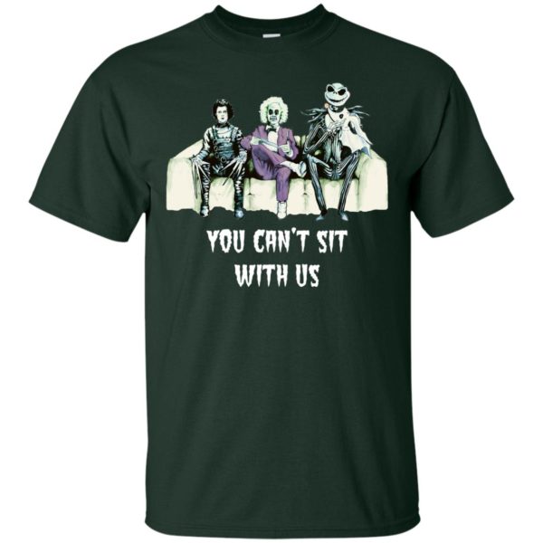 image 1275 600x600px Beetlejuice, Edward, Jack: You can’t sit with us t shirt, hoodies, tank top