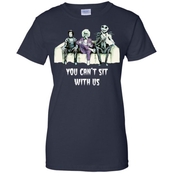 image 1284 600x600px Beetlejuice, Edward, Jack: You can’t sit with us t shirt, hoodies, tank top