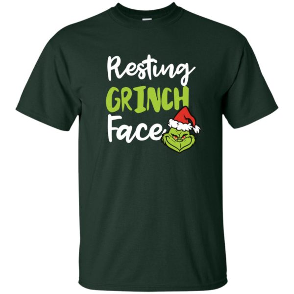 image 1487 600x600px Resting Grinch Face Christmas T Shirts, Long Sleeve