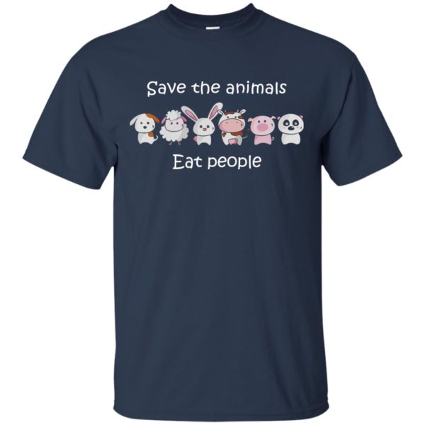 image 1511 600x600px Funny vegan shirt: save the animals eat people t shirt, hoodies, tank top