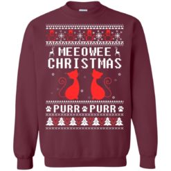 image 1896 247x247px Meeowee Christmas Pur Pur Pur Cat Lovers Christmas Sweater