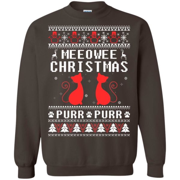 image 1901 600x600px Meeowee Christmas Pur Pur Pur Cat Lovers Christmas Sweater