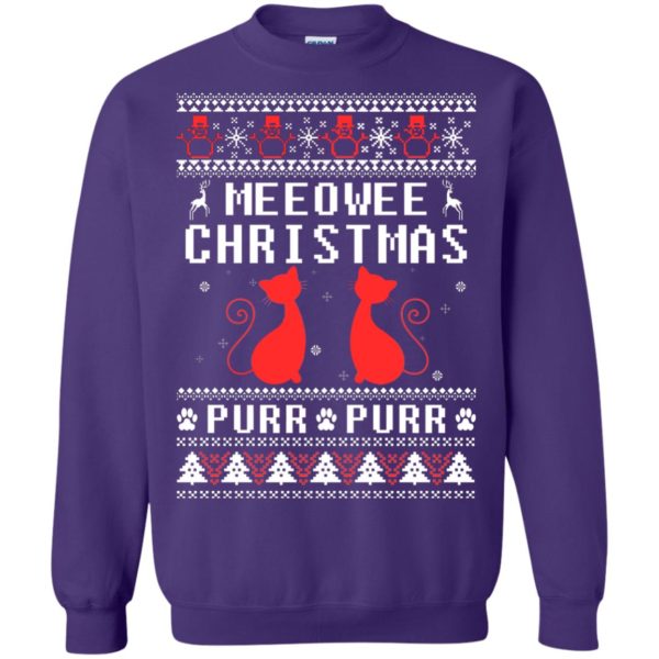 image 1902 600x600px Meeowee Christmas Pur Pur Pur Cat Lovers Christmas Sweater