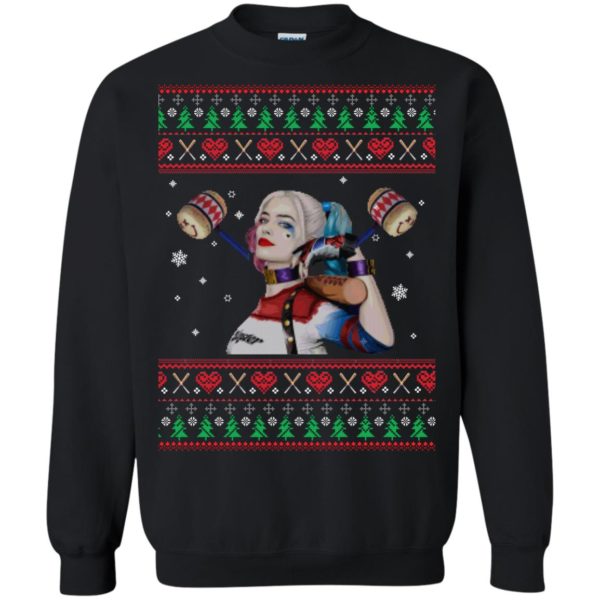 image 566 600x600px Harley Quinn Ugly Christmas Sweater Shirt