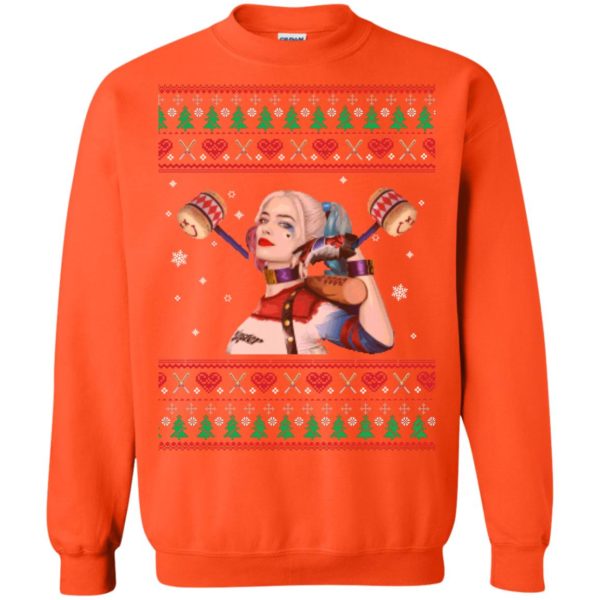 image 574 600x600px Harley Quinn Ugly Christmas Sweater Shirt