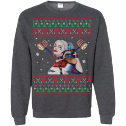 image 576 247x247px Harley Quinn Ugly Christmas Sweater Shirt