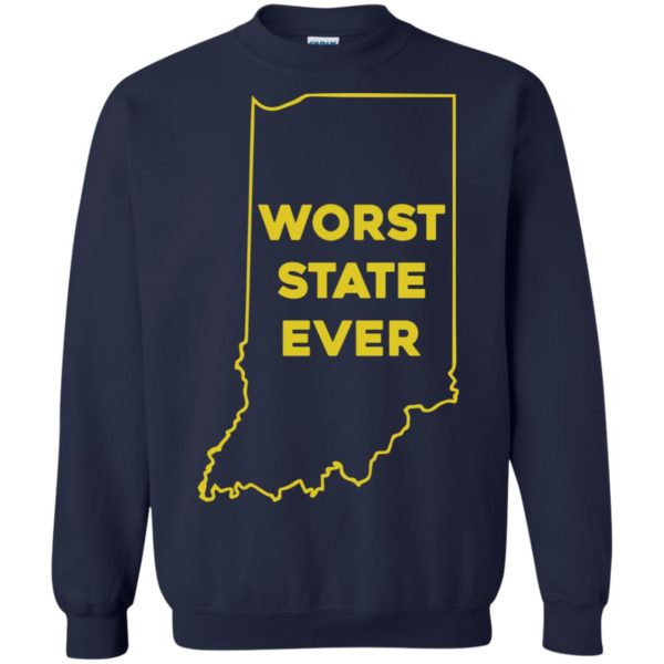 image 1054 600x600px Indiana Worst State Ever Shirt
