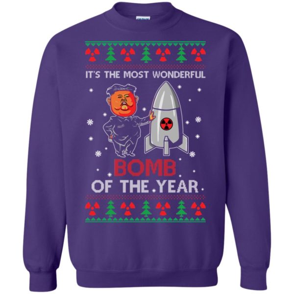 image 1139 600x600px Kim Jong Un: It's The Most Wonderful Bomb Of The Year Christmas Sweater