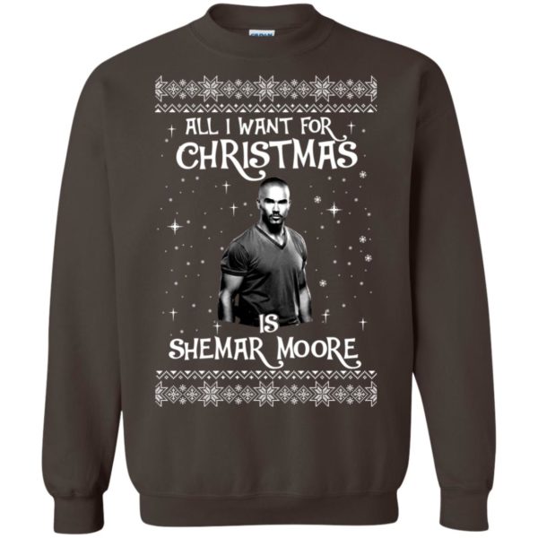 image 1186 600x600px All I Want For Christmas Is Shemar Moore Christmas Sweatshirt