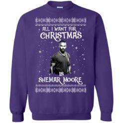 image 1187 247x247px All I Want For Christmas Is Shemar Moore Christmas Sweatshirt