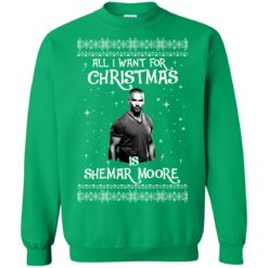 image 1188 247x247px All I Want For Christmas Is Shemar Moore Christmas Sweatshirt