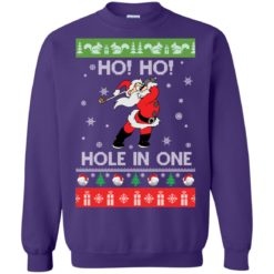 image 144 247x247px Santa Play Golf Ho Ho Hole In One Christmas Sweater