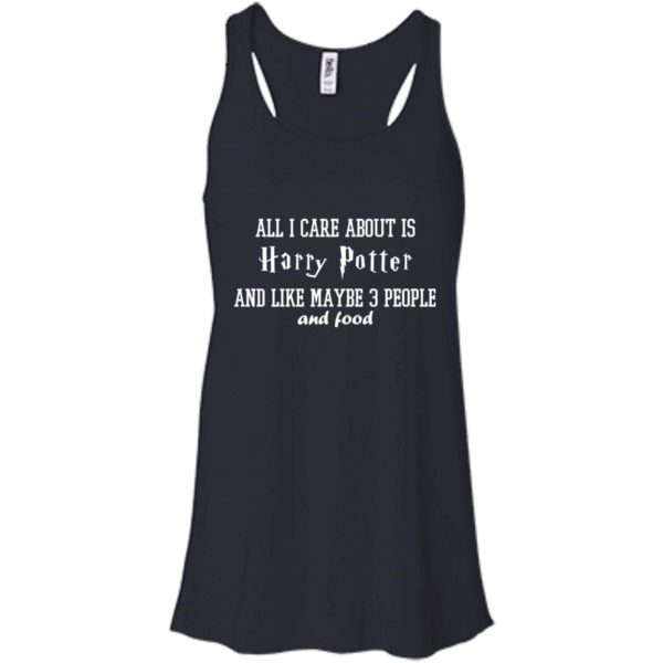image 282 600x600px All I care about is Harry Potter and maybe 3 people and food t shirt