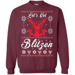 image 349 247x247px Let’s Get Blitzen Reindeer Beer Christmas Sweater