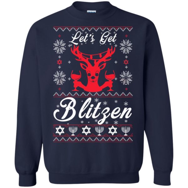 image 350 600x600px Let’s Get Blitzen Reindeer Beer Christmas Sweater