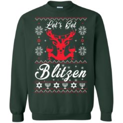 image 351 247x247px Let’s Get Blitzen Reindeer Beer Christmas Sweater