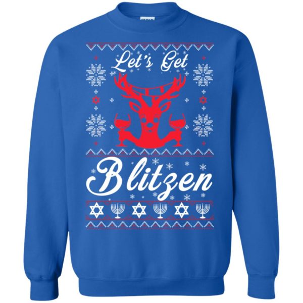 image 352 600x600px Let’s Get Blitzen Reindeer Beer Christmas Sweater
