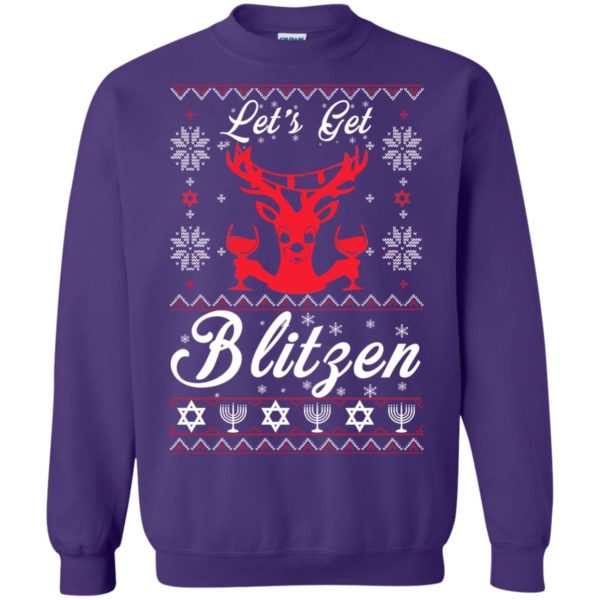 image 353 600x600px Let’s Get Blitzen Reindeer Beer Christmas Sweater