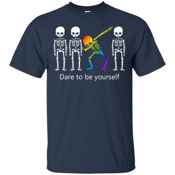 image 514 600x600px Dabbing Skeleton Dare to be yourself T Shirts