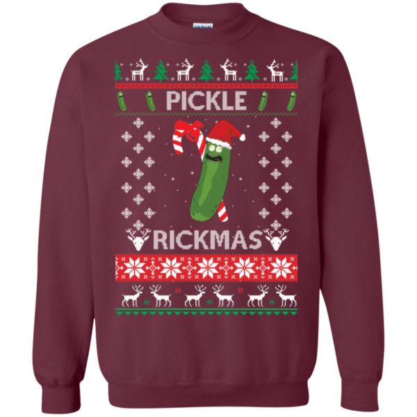 image 690 600x600px Rick and Morty Christmas Sweater: Pickle Rickmas Ugly Xmas