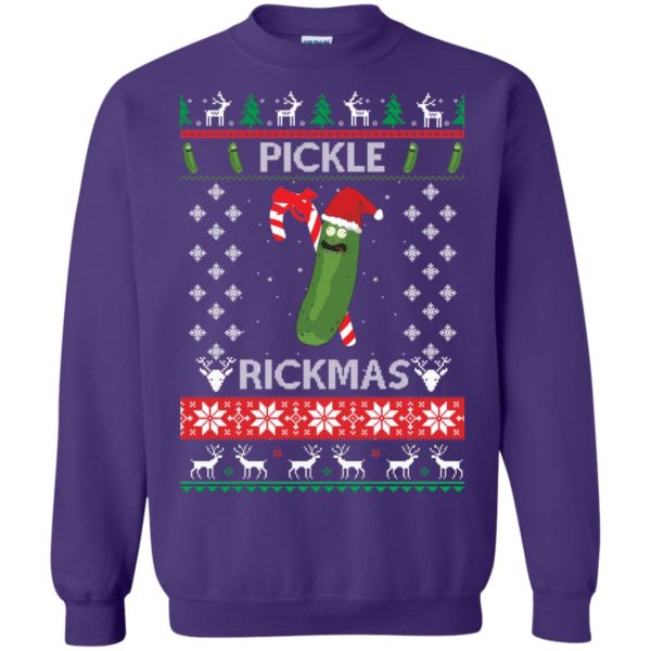 image 695 600x600px Rick and Morty Christmas Sweater: Pickle Rickmas Ugly Xmas