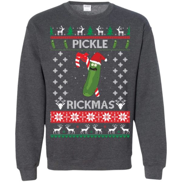 image 696 600x600px Rick and Morty Christmas Sweater: Pickle Rickmas Ugly Xmas
